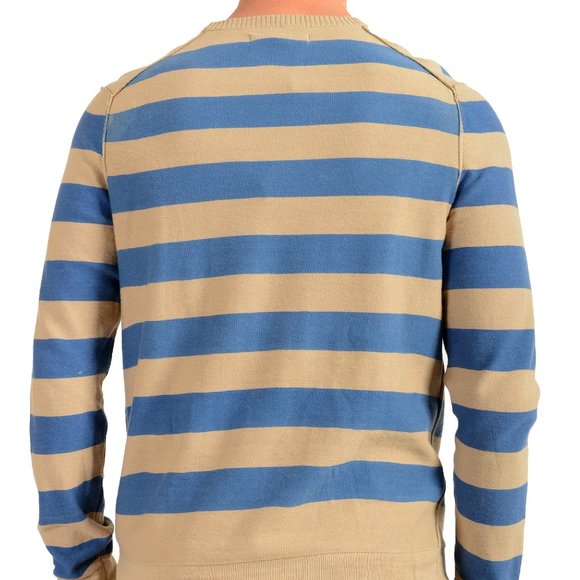 Kenneth Cole Men's Multi-Color Striped Crewneck Pullover Sweater - Picture 3 of 7